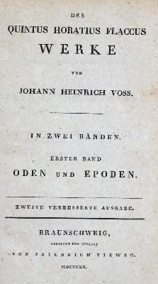 Bild Nr.1: 131-909 Horatius Flaccus,Q.: (Literatur und illustrierte Bücher bis 19.Jahrhundert)