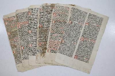 Bild Nr.212: 131-96 Einbandmakulatur.: (Alte Drucke, Handschriften und Theologie)