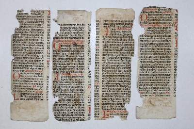 Bild Nr.29: 131-96 Einbandmakulatur.: (Alte Drucke, Handschriften und Theologie)