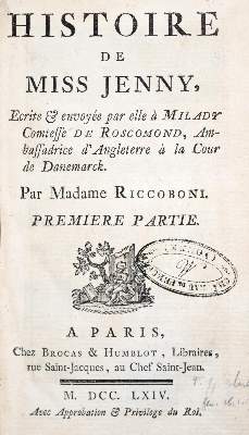 Bild Nr.2: 131-997 Riccoboni (d.i. M.J.Laboras de Mezieres).: (Literatur und illustrierte Bücher bis 19.Jahrhundert)