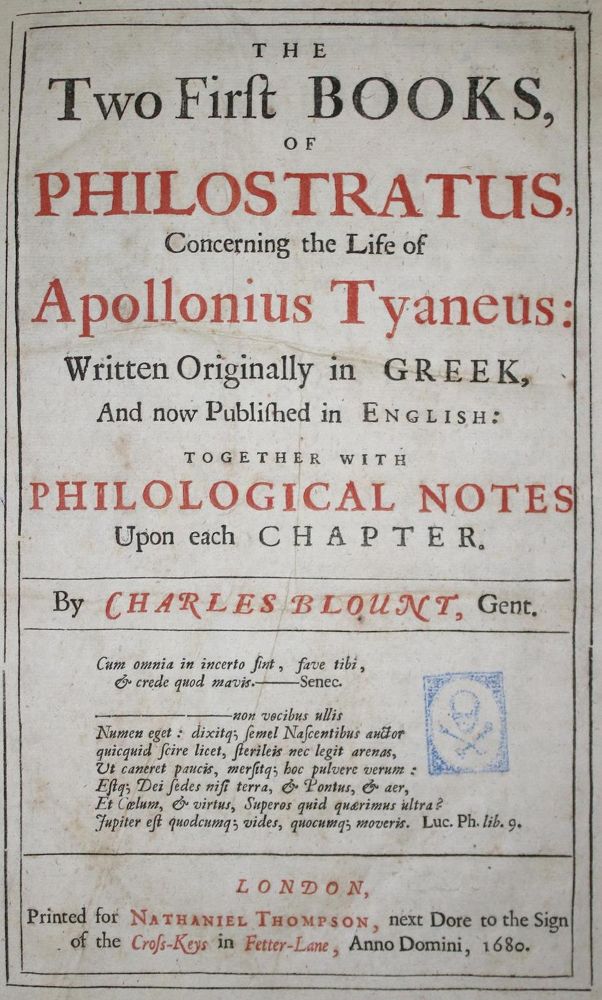 Große Abbildung Nr.1: 132-1001 Philostratus,F.: (Literatur und illustrierte Bücher bis 19.Jahrhundert)