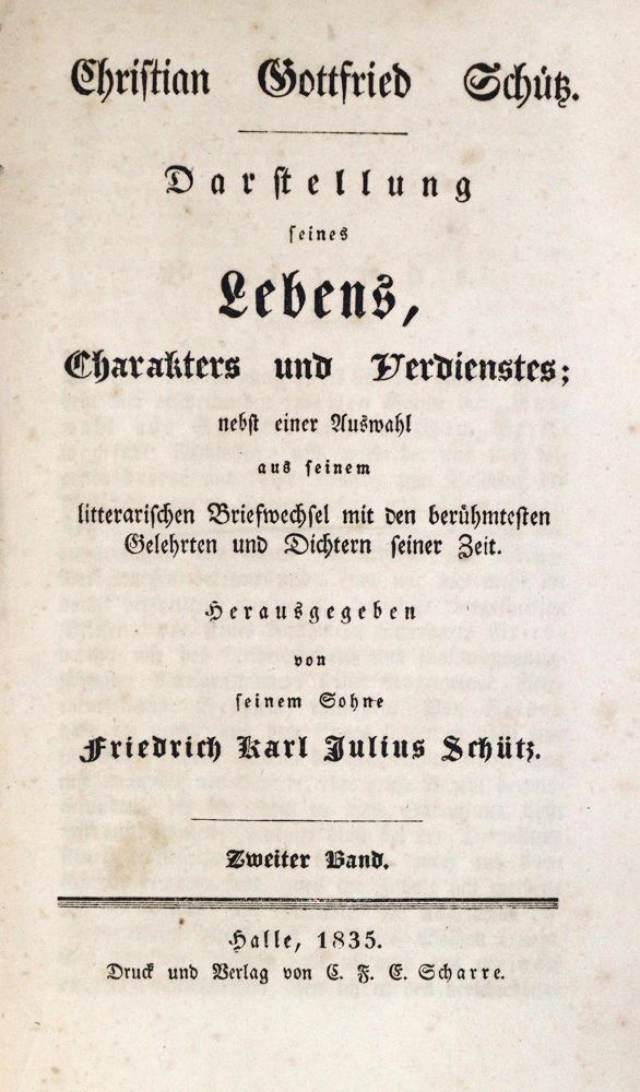 Große Abbildung Nr.2: 132-1041 Schütz,F.K.J. (Hrsg.).: (Literatur und illustrierte Bücher bis 19.Jahrhundert)