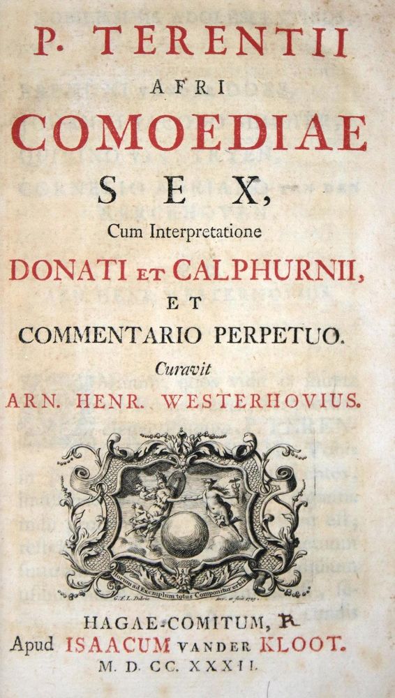 Große Abbildung Nr.1: 132-1051 Terentius,A.P.: (Literatur und illustrierte Bücher bis 19.Jahrhundert)