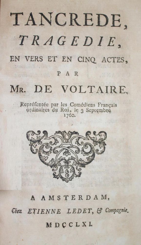 Große Abbildung Nr.1: 132-1058 Voltaire,(F.M.A.)de.: (Literatur und illustrierte Bücher bis 19.Jahrhundert)