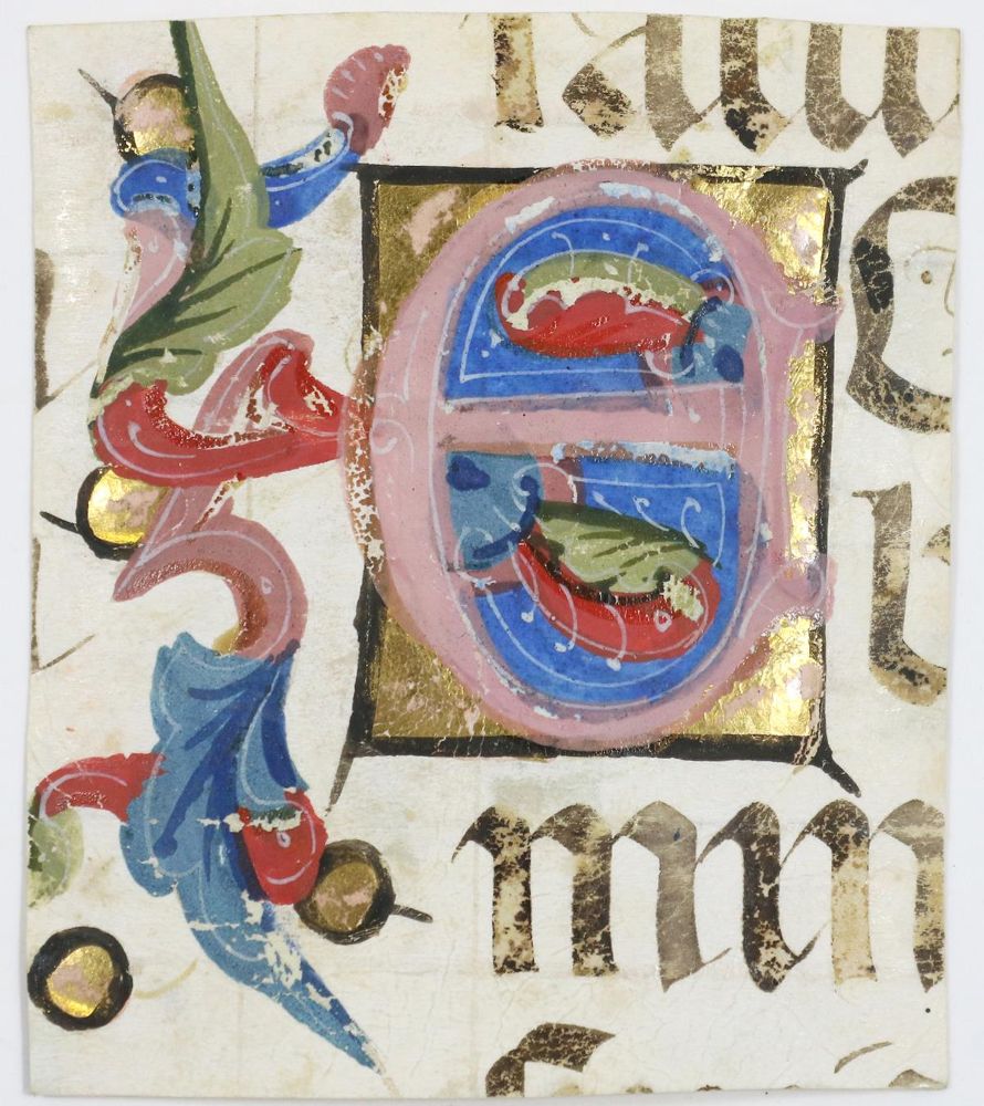 Große Abbildung Nr.1: 132-106 Initiale E: (Handschriften)