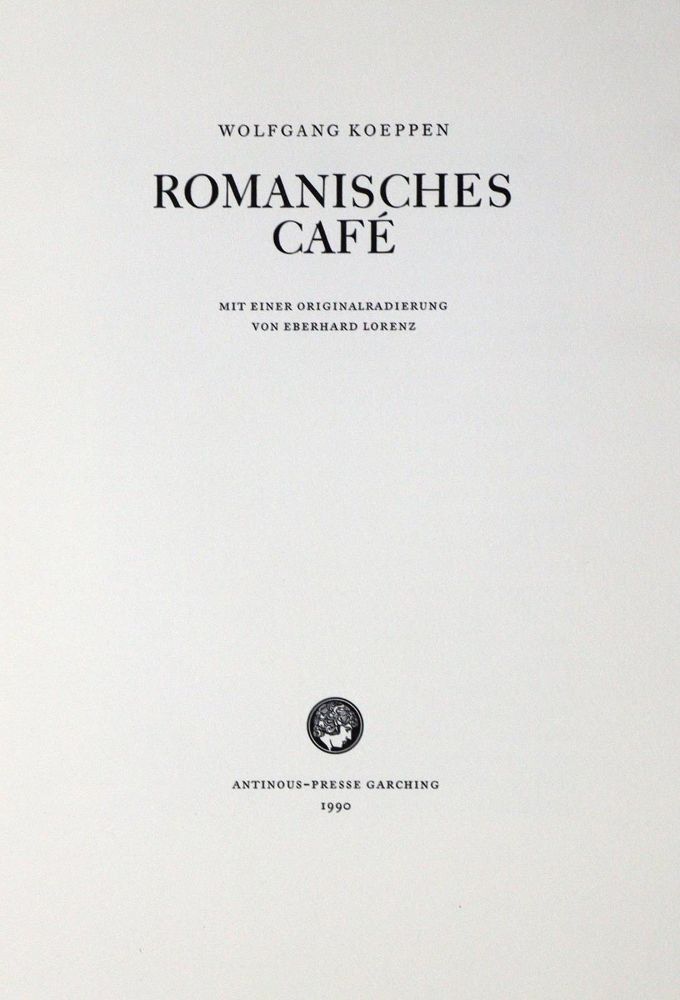 Große Abbildung Nr.2: 132-1070 Koeppen,W.: (Antinous-Presse)