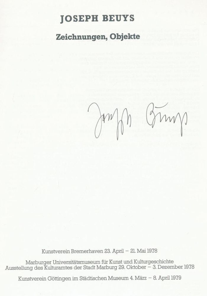 Große Abbildung Nr.1: 132-1086 Joseph Beuys.: (Beuys)