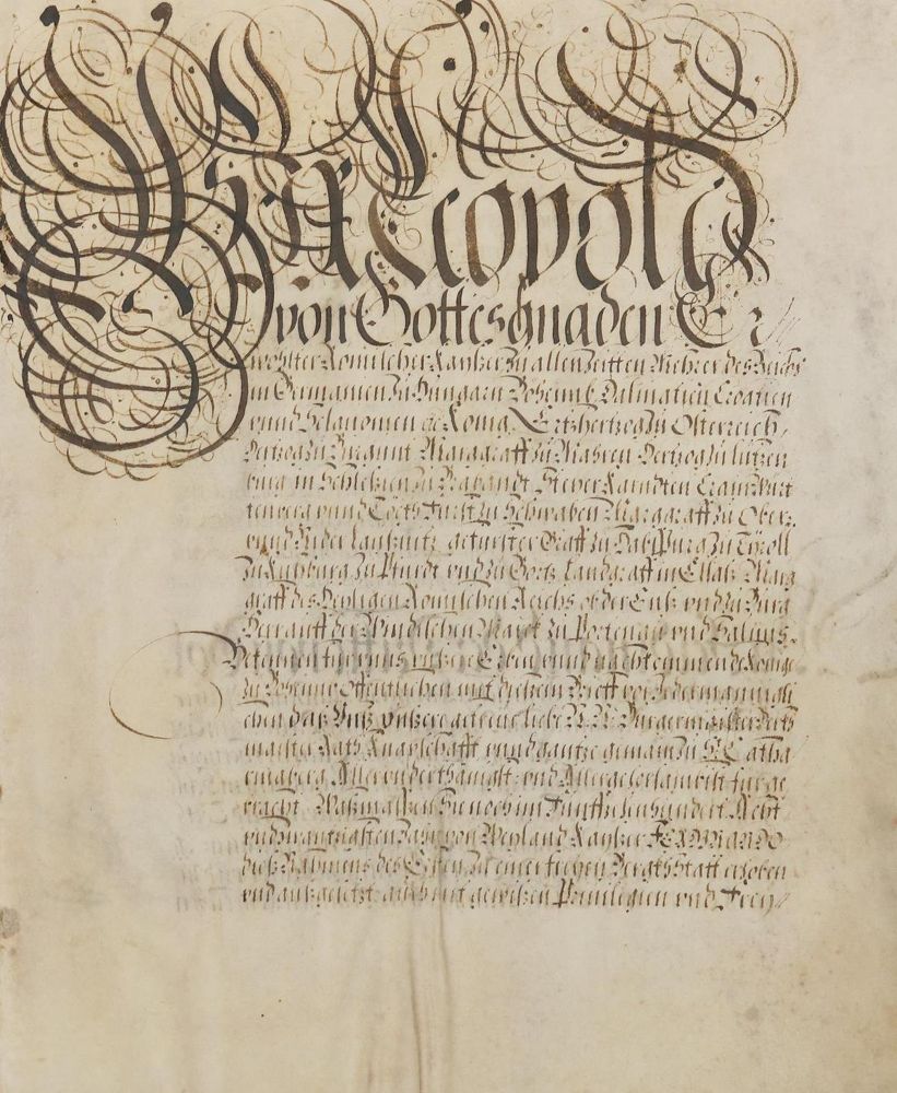 Große Abbildung Nr.1: 132-110 Leopold I.,: (Handschriften)
