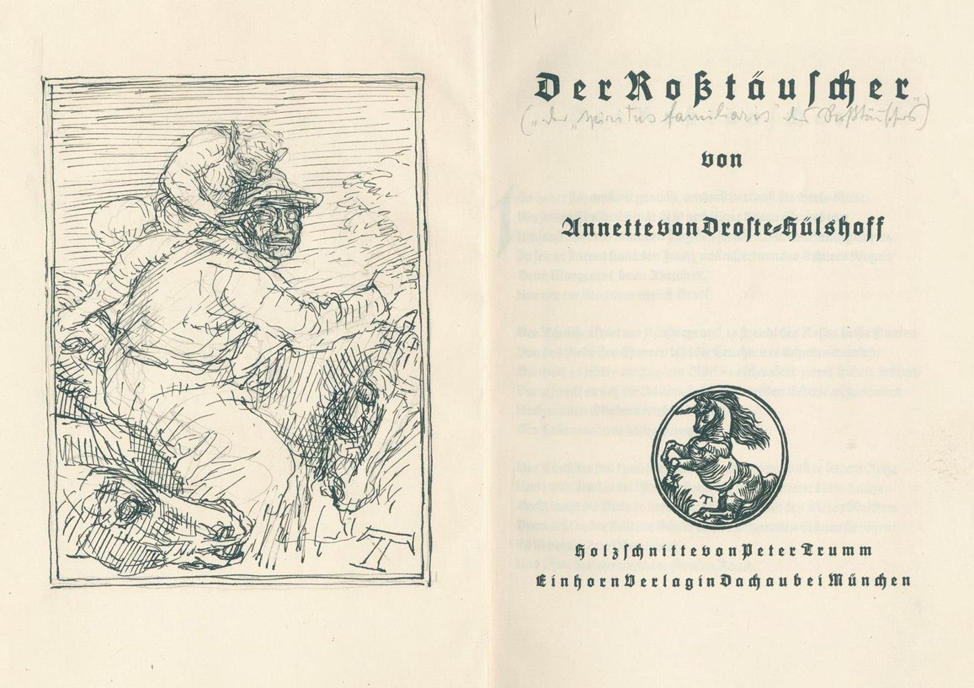 Große Abbildung Nr.2: 132-1117 Droste-Hülshoff,A.v.: (Literatur und illustrierte Bücher 20.Jahrhundert - Alte Literatur in modernen Ausgaben)