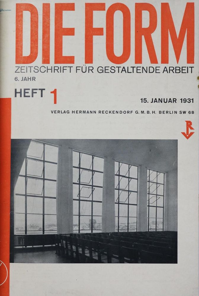 Große Abbildung Nr.1: 132-1130 Form, Die.: (Literatur und illustrierte Bücher 20.Jahrhundert - Alte Literatur in modernen Ausgaben)