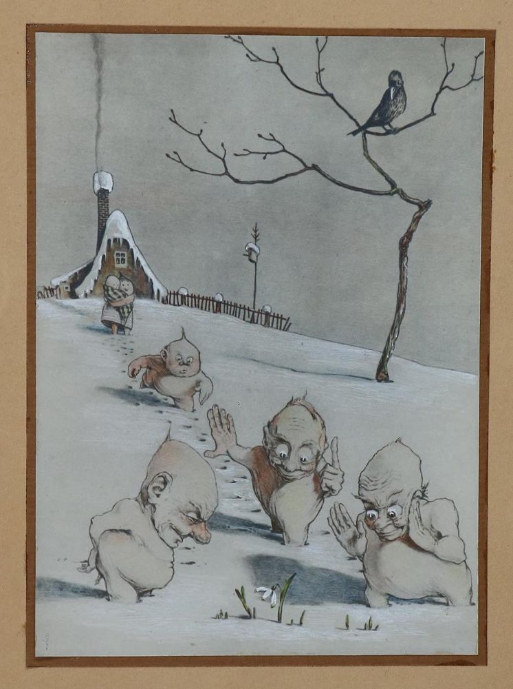 Große Abbildung Nr.1: 132-1184 Kinderbuchillustration.: (Literatur und illustrierte Bücher 20.Jahrhundert - Alte Literatur in modernen Ausgaben)