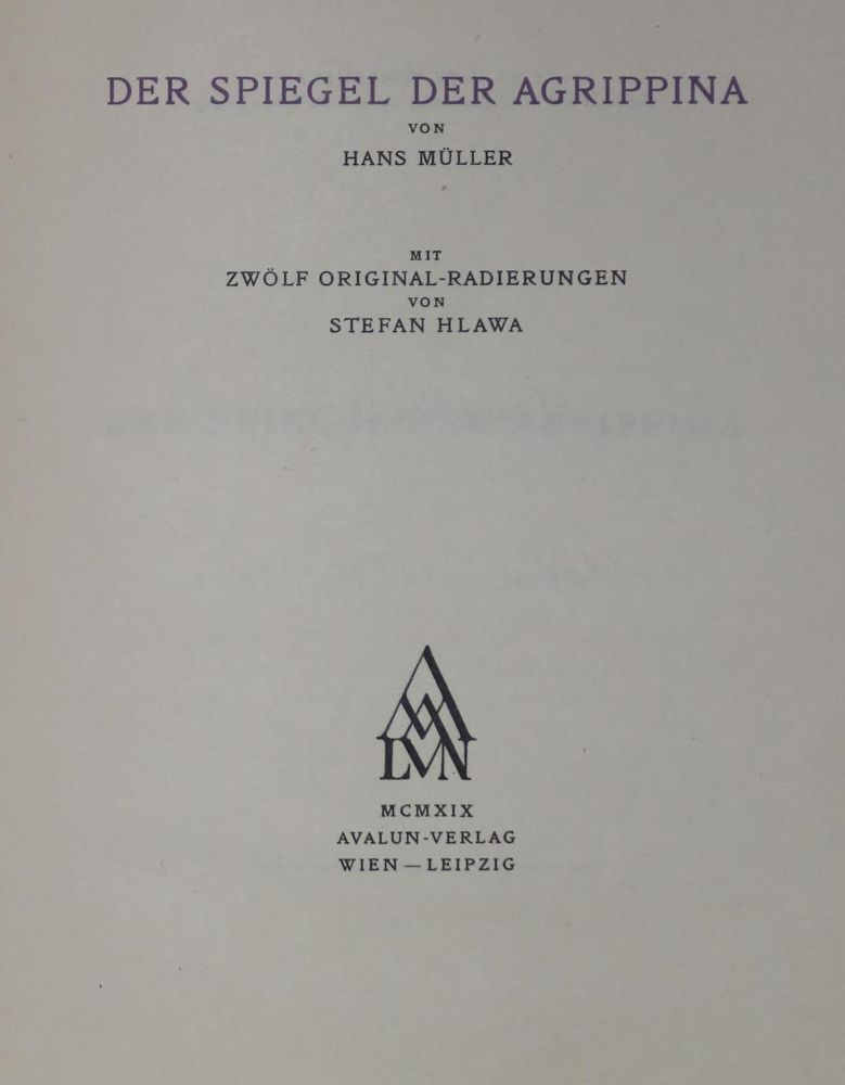 Große Abbildung Nr.2: 132-1219 Müller,H.: (Literatur und illustrierte Bücher 20.Jahrhundert - Alte Literatur in modernen Ausgaben)