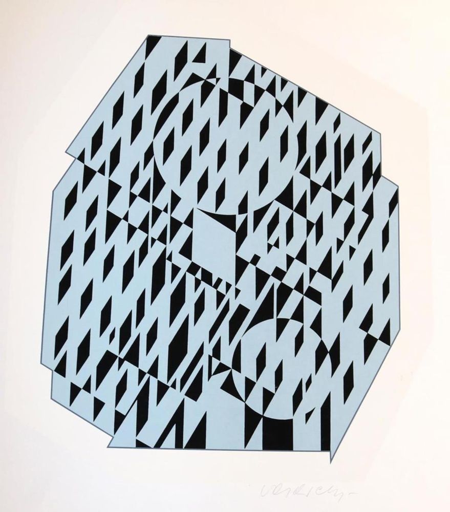 Große Abbildung Nr.10: 132-1295 Descartes,R.: (Vasarely)