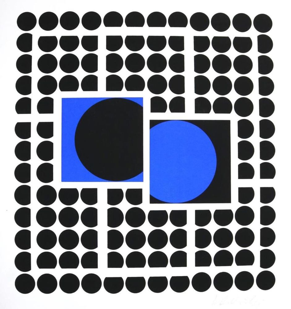 Große Abbildung Nr.11: 132-1295 Descartes,R.: (Vasarely)
