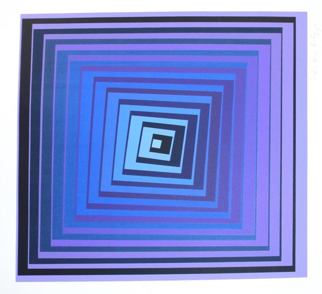 Große Abbildung Nr.17: 132-1295 Descartes,R.: (Vasarely)