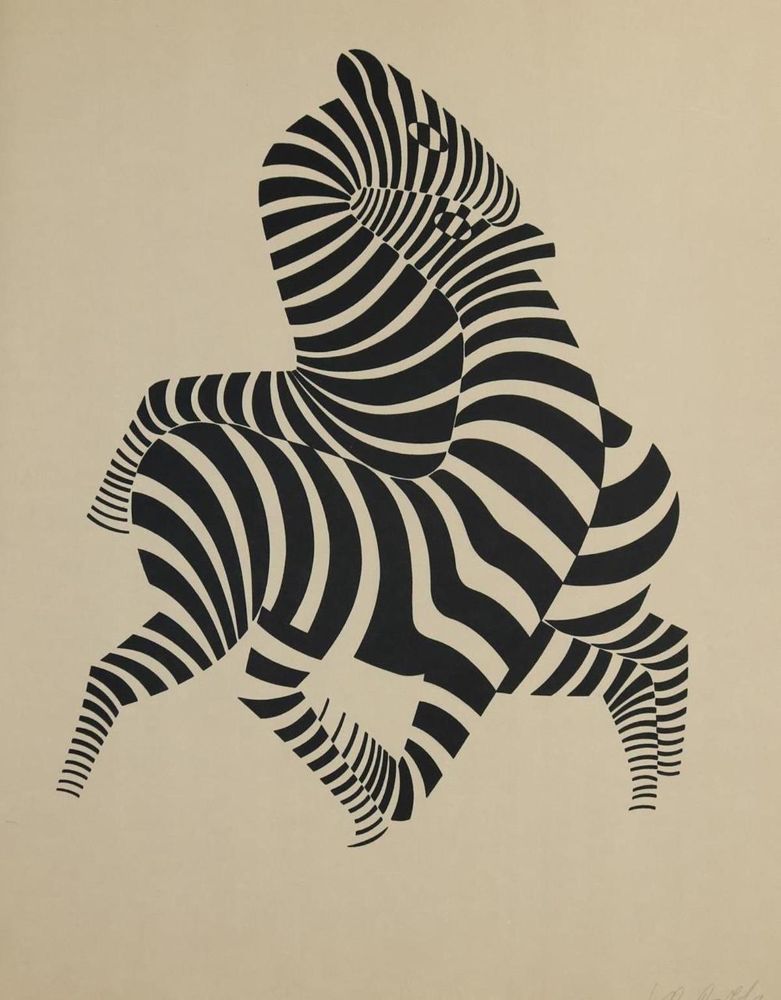 Große Abbildung Nr.4: 132-1295 Descartes,R.: (Vasarely)