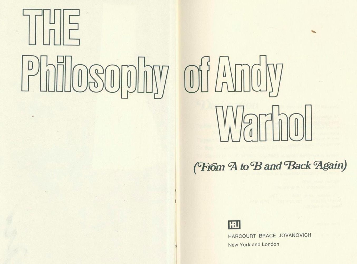 Große Abbildung Nr.2: 132-1299 Warhol,A.: (Literatur und illustrierte Bücher 20.Jahrhundert - Alte Literatur in modernen Ausgaben)
