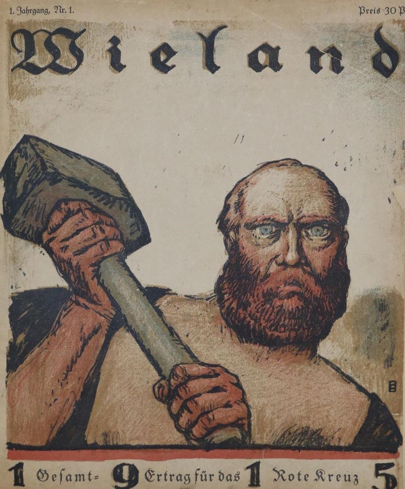 Große Abbildung Nr.1: 132-1304 Wieland.: (Literatur und illustrierte Bücher 20.Jahrhundert - Alte Literatur in modernen Ausgaben)