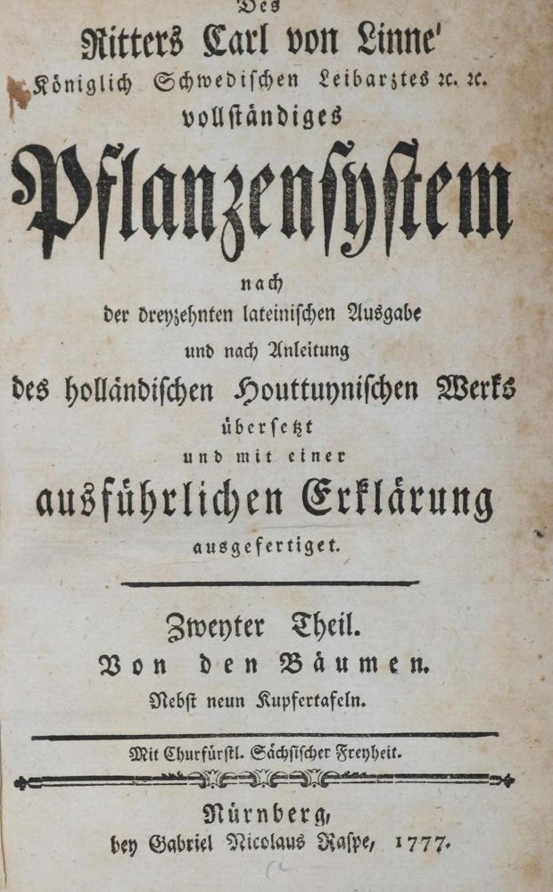 Große Abbildung Nr.5: 132-1327 Linné,C.v.: (Botanik)