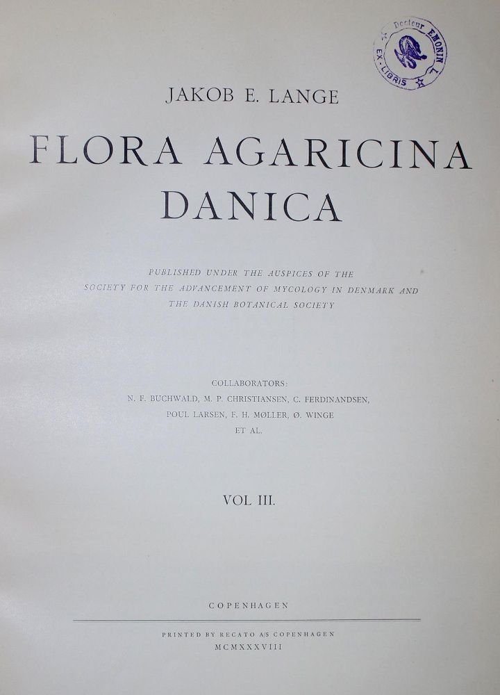 Große Abbildung Nr.1: 132-1333 Lange,J.E.: (Botanik, Pilze)