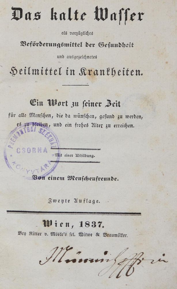 Große Abbildung Nr.1: 132-1347 (Gross,J.B.).: (Medizin, Balneologie)