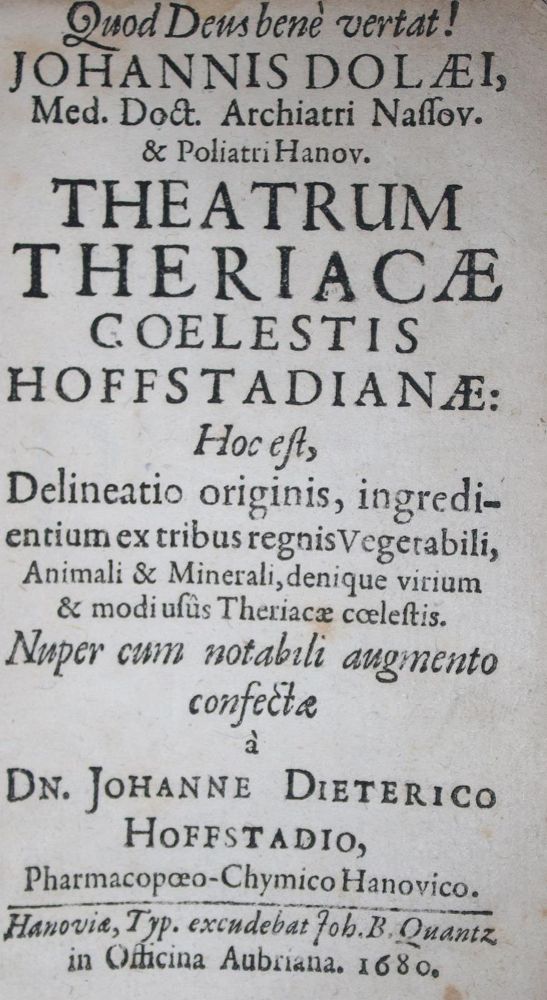 Große Abbildung Nr.1: 132-1355 Dolaeus,J.: (Medizin)