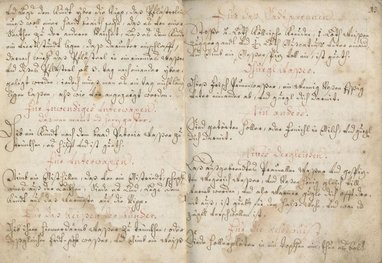 Große Abbildung Nr.1: 132-1365 Rezeptbuch: (Medizin, Handschriften)