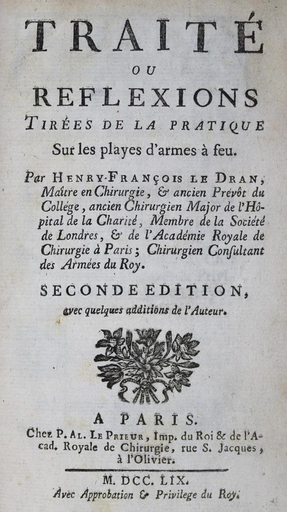 Große Abbildung Nr.1: 132-1374 Le Dran,H.F.: (Medizin)