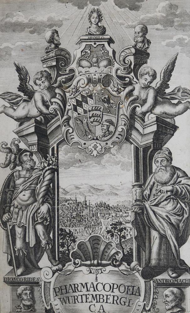 Große Abbildung Nr.1: 132-1382 Pharmacopoca Wirtenbergica ...: (Medizin, Pharmazie, Baden-Württemberg)
