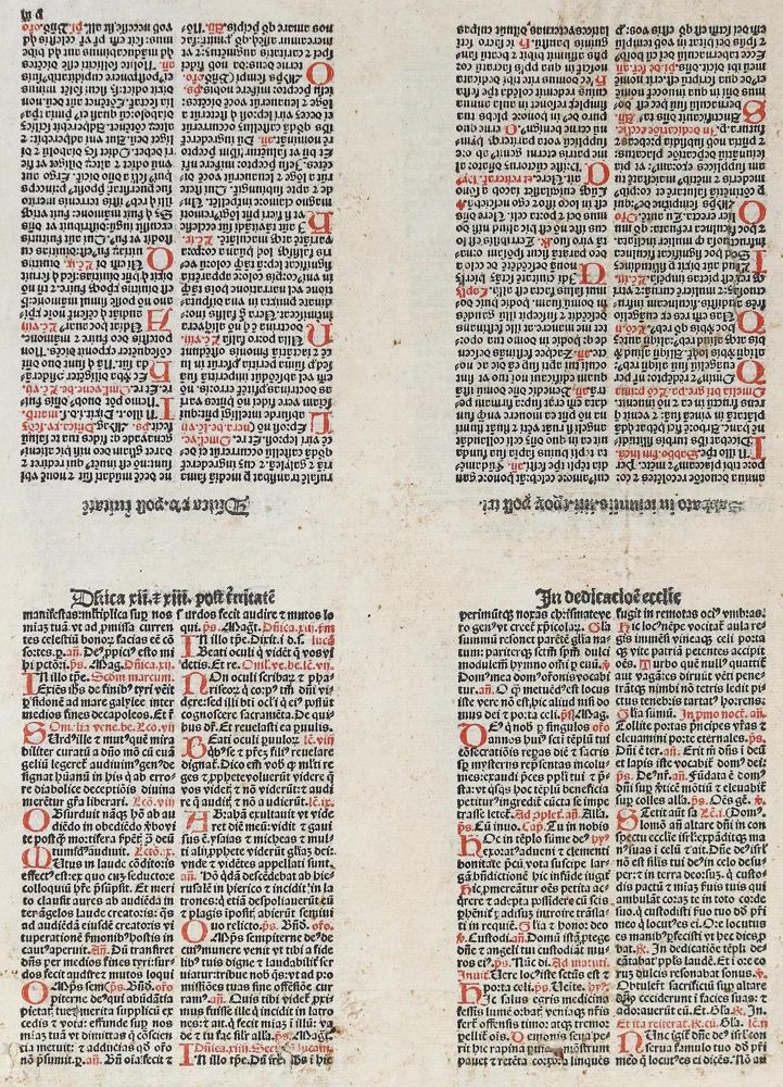 Große Abbildung Nr.1: 132-139 Einbandmakulatur.: (Inkunabeln)