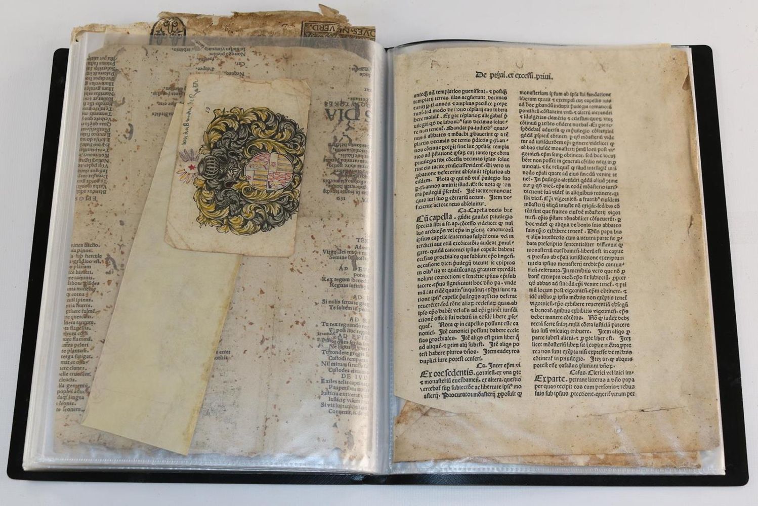 Große Abbildung Nr.5: 132-139 Einbandmakulatur.: (Inkunabeln)