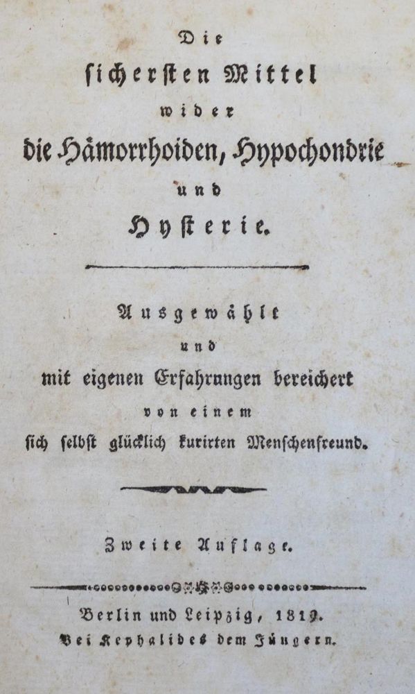 Große Abbildung Nr.1: 132-1393 Sichersten Mittel, Die,: (Medizin)