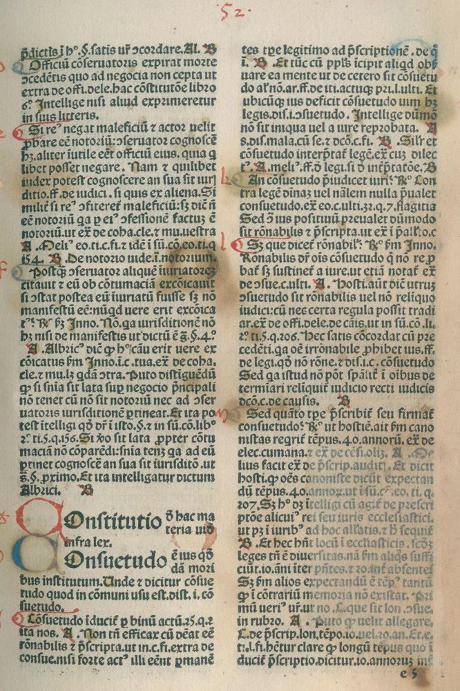 Große Abbildung Nr.2: 132-140 Nicolaus de Ausmo.: (Inkunabeln)