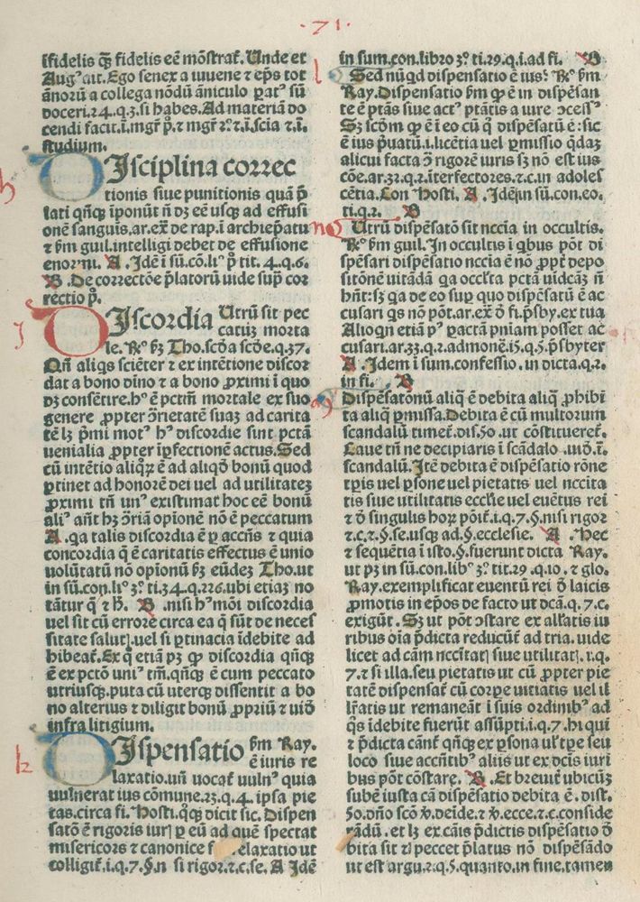 Große Abbildung Nr.3: 132-140 Nicolaus de Ausmo.: (Inkunabeln)