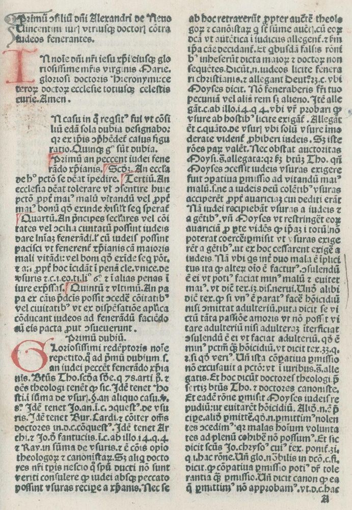 Große Abbildung Nr.4: 132-140 Nicolaus de Ausmo.: (Inkunabeln)