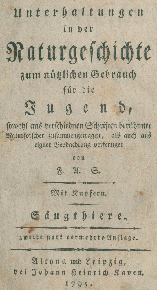 Große Abbildung Nr.1: 132-1439 Sickel,H.F.F.: (Zoologie)
