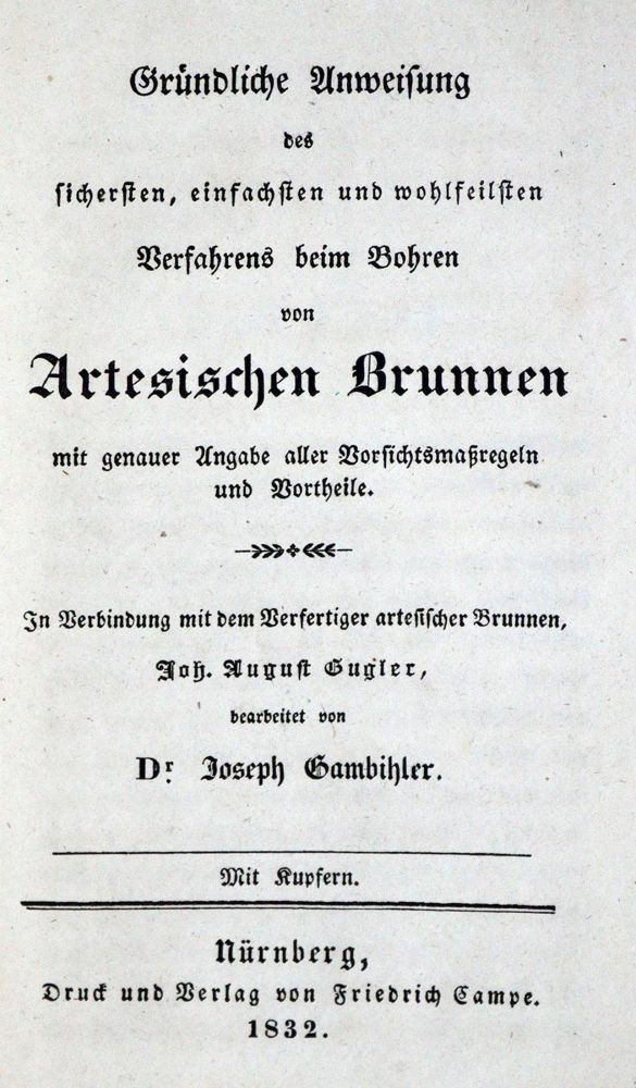 Große Abbildung Nr.1: 132-1464 Gambihler,J.: (Verschiedene Gebiete - Varia, Brunnen)