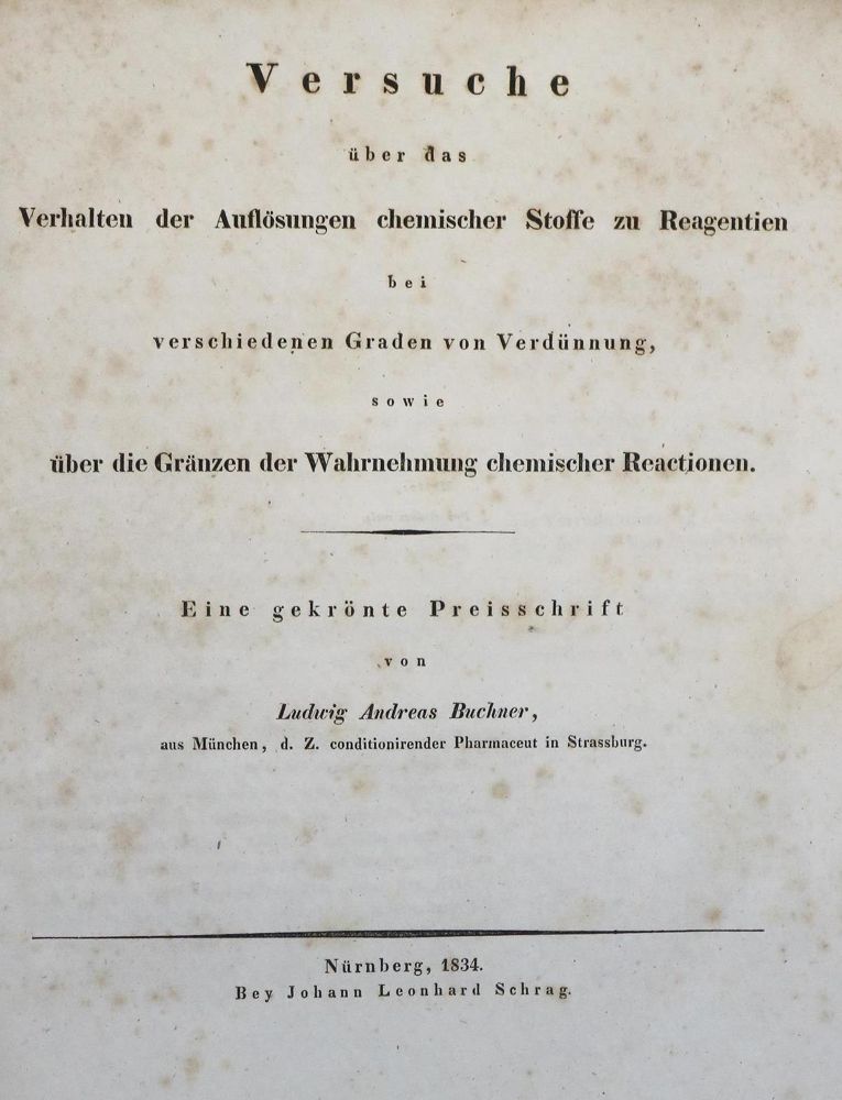 Große Abbildung Nr.1: 132-1466 Buchner,L.A.: (Verschiedene Gebiete - Varia, Chemie)