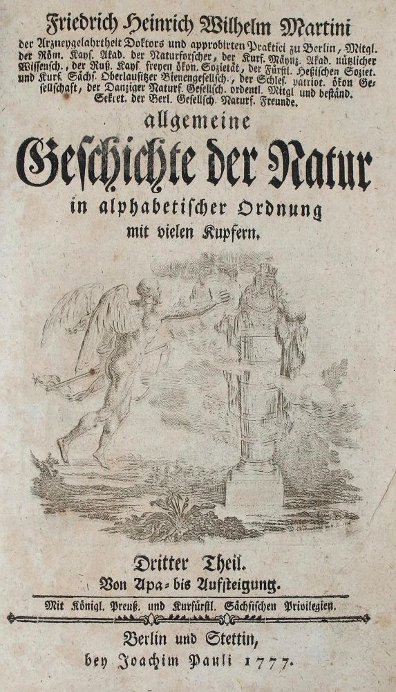 Große Abbildung Nr.1: 132-1498 Martini,F.H.W.: (Verschiedene Gebiete - Varia)