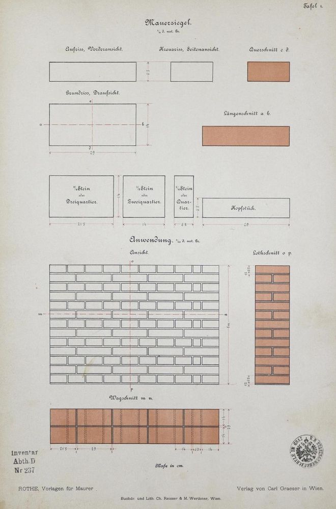 Große Abbildung Nr.1: 132-1508 Rothe,J.: (Verschiedene Gebiete - Varia, Maurer)
