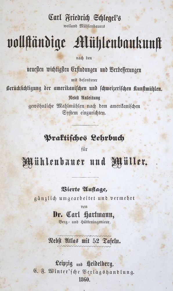 Große Abbildung Nr.1: 132-1510 Schlegel,K.F.: (Verschiedene Gebiete - Varia, Mühlen)