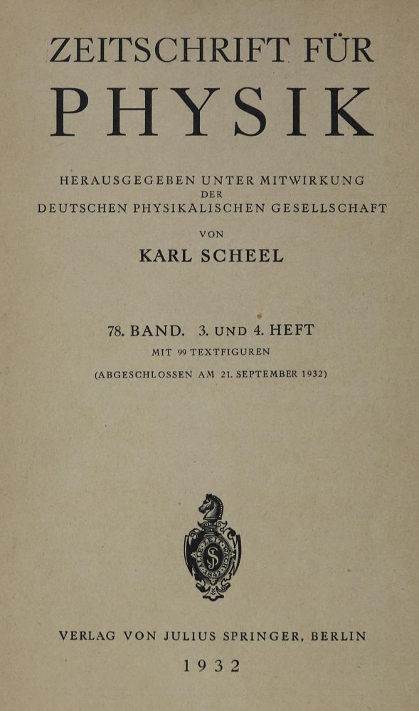 Große Abbildung Nr.1: 132-1516 Heisenberg,W.: (Verschiedene Gebiete - Varia, Physik)