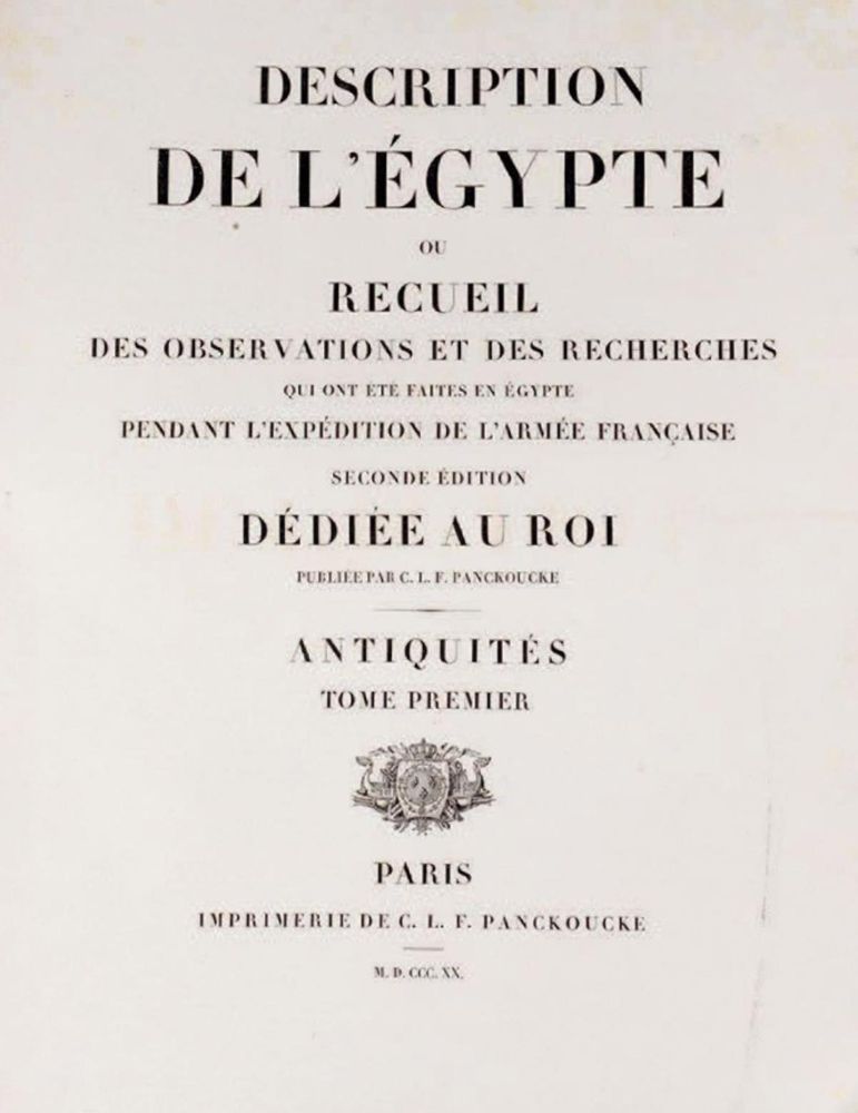 Große Abbildung Nr.3: 132-1537 Description de l'Egypte.: (Afrika, Ägypten)