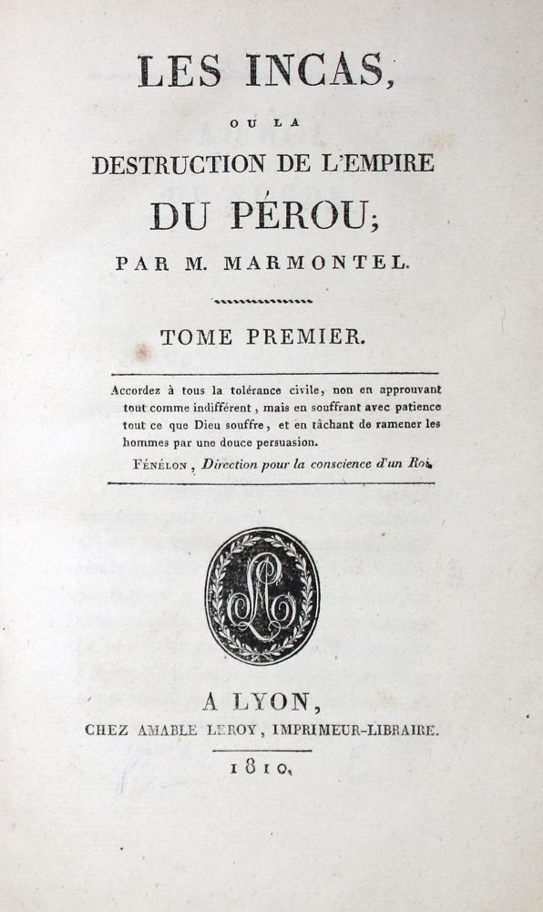 Große Abbildung Nr.2: 132-1555 Marmontel,(J.F.).: (Amerika)
