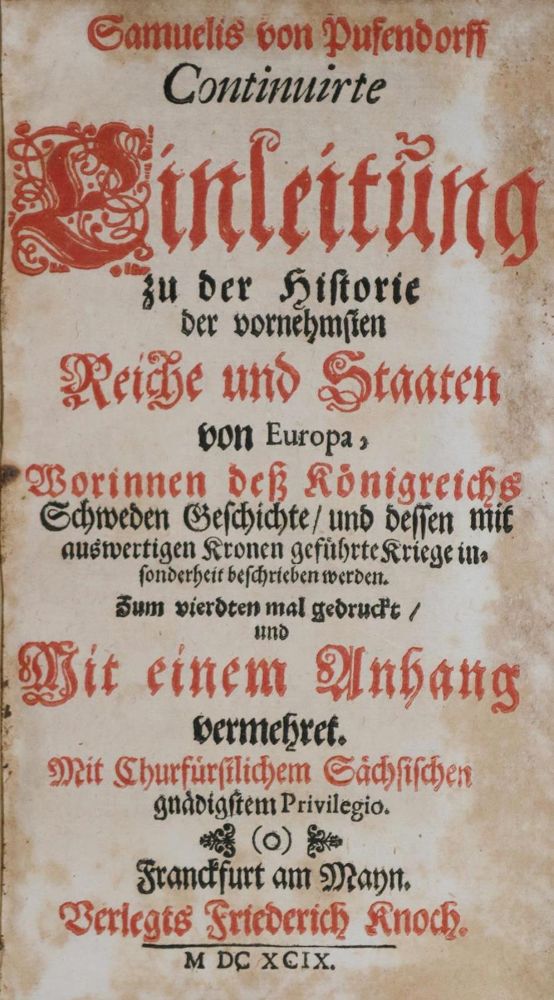 Große Abbildung Nr.1: 132-1572 Pufendorf,S.v.: (Arktis-Antarktis-Nordländer, Schweden)