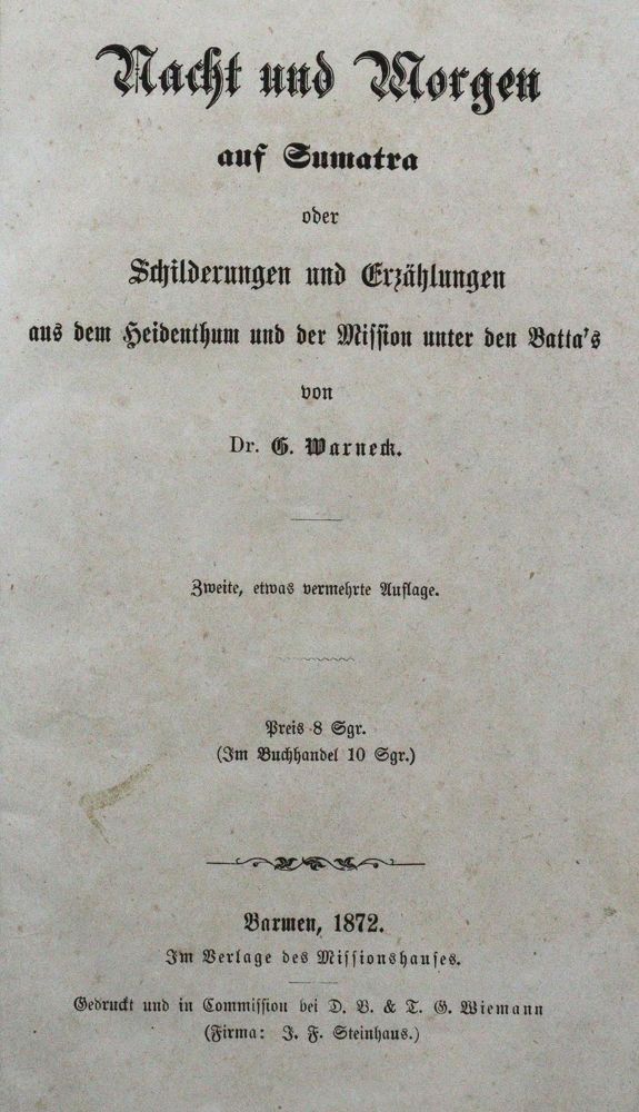 Große Abbildung Nr.1: 132-1594 Warneck,G.: (Asien, Sumatra)