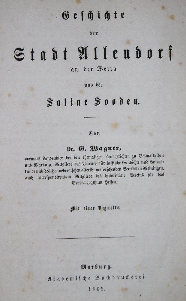 Große Abbildung Nr.1: 132-1600 Wagner,G.: (Deutschland, Allendorf)