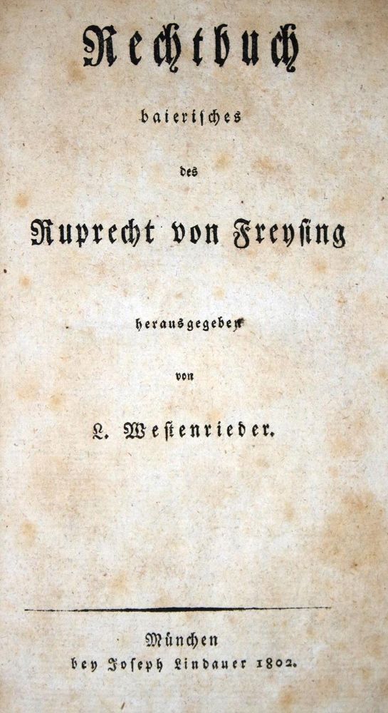 Große Abbildung Nr.1: 132-1621 Westenrieder,L. (Hrsg.).: (Deutschland, Bayern)