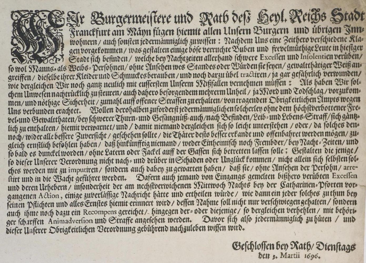 Große Abbildung Nr.1: 132-1649 Frankfurt am Main.: (Deutschland, Frankfurt, Kriminologie)