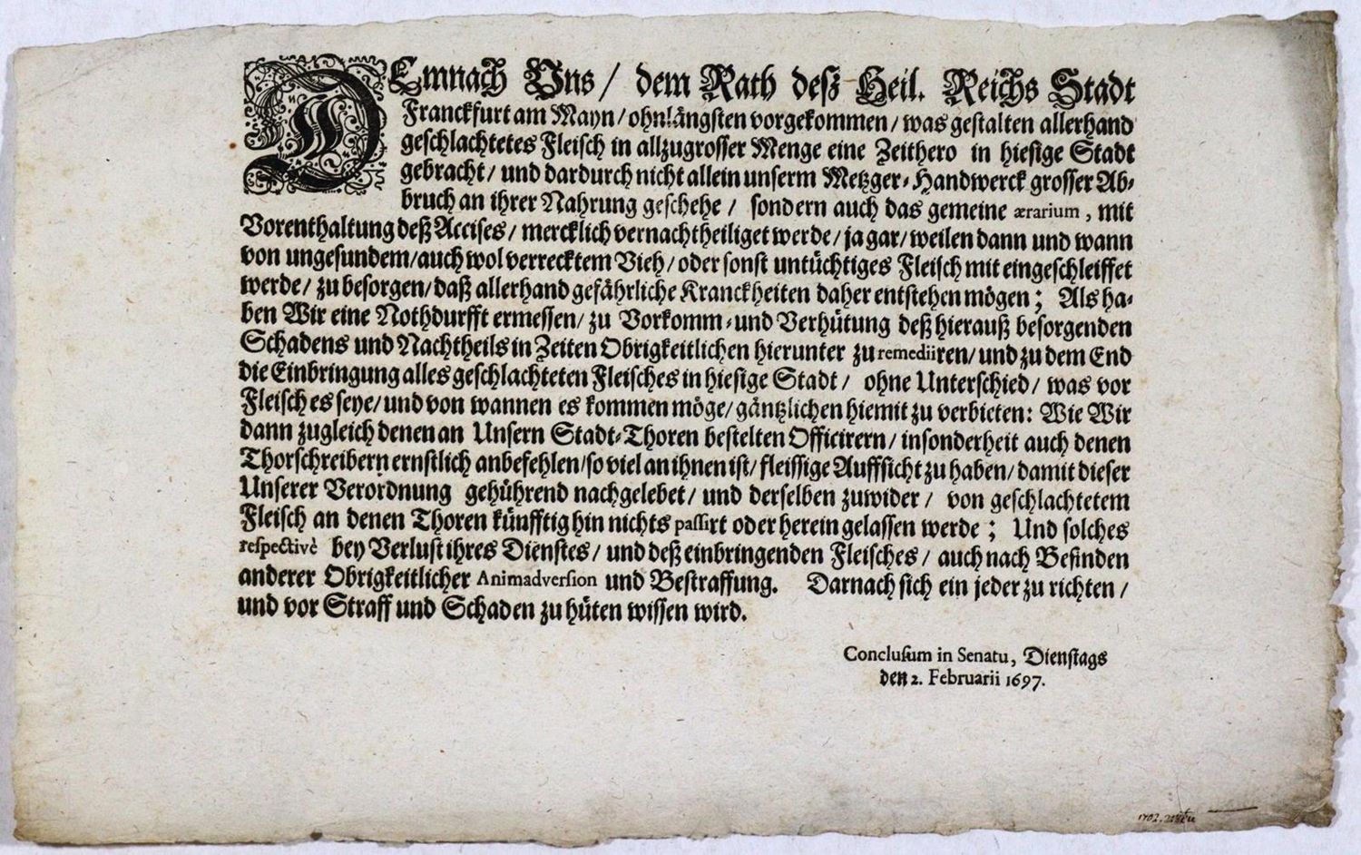 Große Abbildung Nr.1: 132-1653 Frankfurt am Main.: (Deutschland, Frankfurt, Metzger)